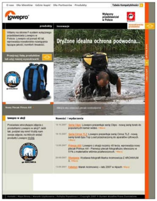 Lowepro - polska strona ruszyła