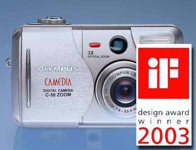 Olympus CAMEDIA C-50 Zoom otrzymał nagrodę iF Design