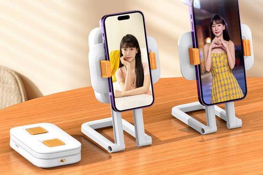 Camrock Live Stream - wielofunkcyjna lampka LED z uchwytem na smartfon