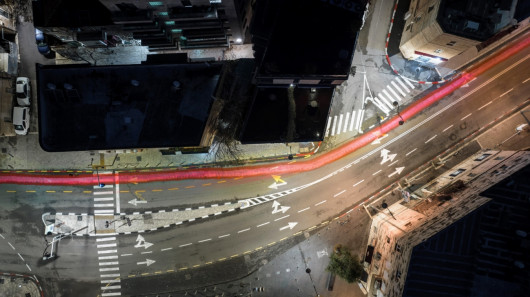 fot. Oren Alon, z serii Drawing the line, 2. miejsce w kat. Series / Drone Photo Awards 2023