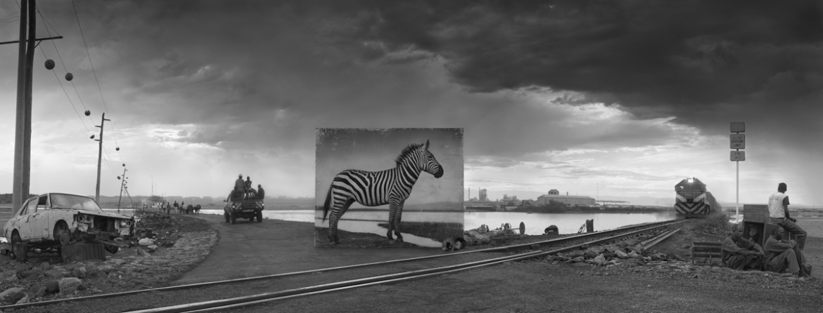 fot. Nickt Brandt, "Road to Factory with Zebra"