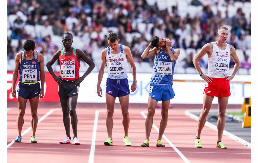 fot. Aleksandra Szmigiel, Agencja Fotograficzna Reporter, III miejsce w kategorii SPORT

Londyn. Zawodnicy przygotowujący się do startu w półfinale biegu na 3000 m z przeszkodami podczas Mistrzostw Świata w Lekkiej Atletyce. 6 sierpnia 2017