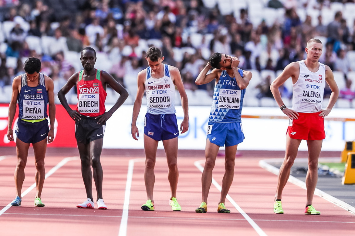 fot. Aleksandra Szmigiel, Agencja Fotograficzna Reporter, III miejsce w kategorii SPORT
Londyn. Zawodnicy przygotowujący się do startu w półfinale biegu na 3000 m z przeszkodami podczas Mistrzostw Świata w Lekkiej Atletyce. 6 sierpnia 2017