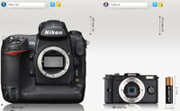 CameraSize.com - porównywarka wielkości aparatów