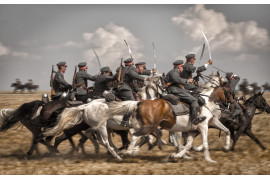 fot. Michał Niwicz, „Polska Zbrojna”, II miejsce w kategorii KULTURA I ROZRYWKA

Komarów. Rekonstrukcja bitwy pod Komarowem z 1920 roku. Scena na zdjęciu prezentuje atak polskiej kawalerii na oddziały bolszewickie. 27 sierpnia 2017