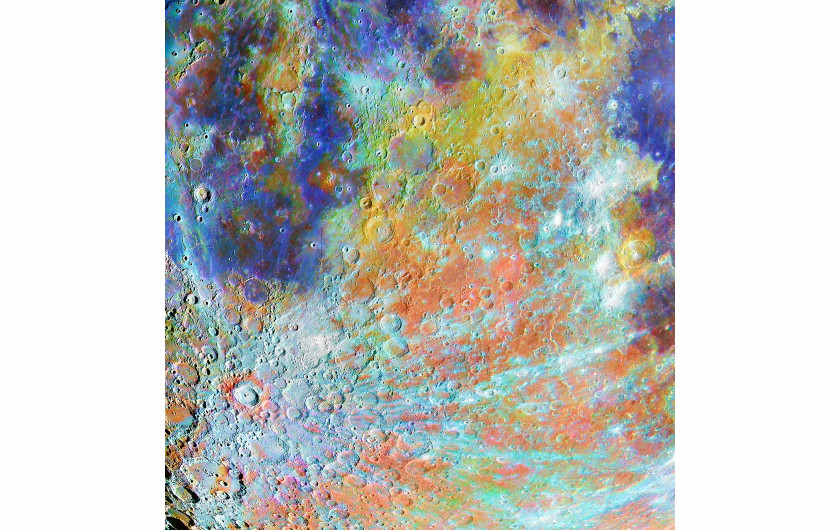 fot. Alain Paillou, Tycho Crater Region with Colours, 1. miejsce w kat. Our Moon / Insight Investment Astronomy Photographer of the Year 2020