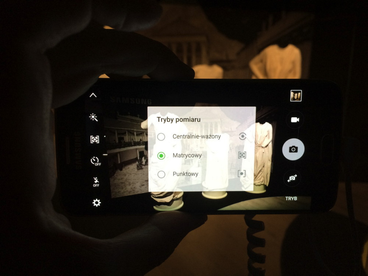 menu aparatu w smartfonie Samsung Galaxy S6