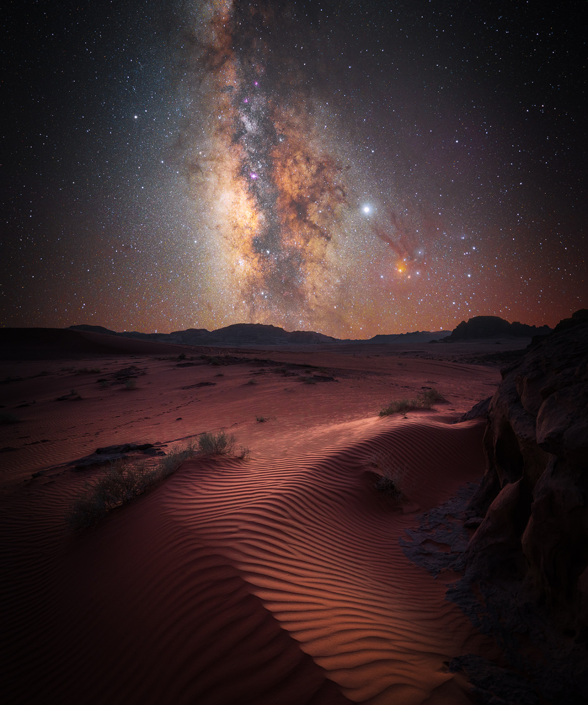 fot. Stefan Liebermann, "Desrt Magic", 2. miejsce w kat. Scyscapes / Insight Investment Astronomy Photographer of the Year 2020