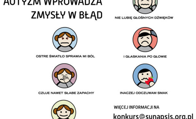  Konkurs filmowo-fotograficzny "Autyzm wprowadza zmysły w błąd"