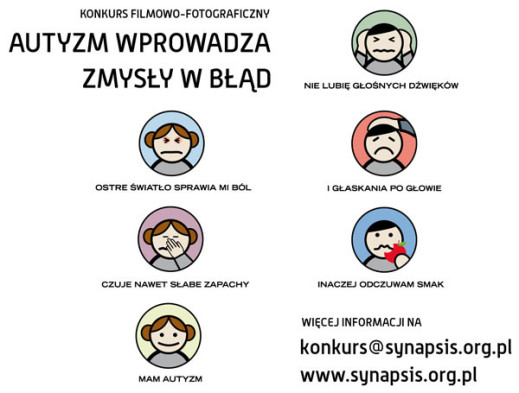 Konkurs filmowo-fotograficzny "Autyzm wprowadza zmysły w błąd"