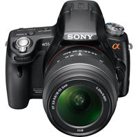 Sony SLT-A55 i SLT-A33 z nieruchomym, półprzepuszczalnym lustrem