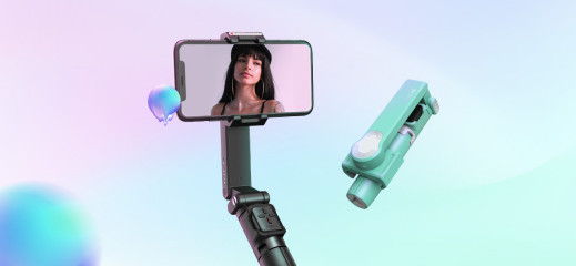 Gudsen MOZA NANO SE - niedrogi, składany gimbal do smartfona z pilotem Bluetooth