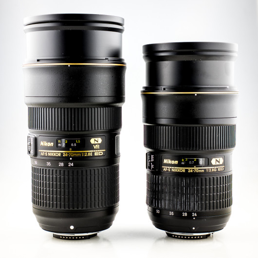 Nikon AF-S Nikkor 24-70 mm f/2.8 ED VR vs Nikon AF-S Nikkor 24-70 mm f/2.8 ED - ogniskowa 24 mm