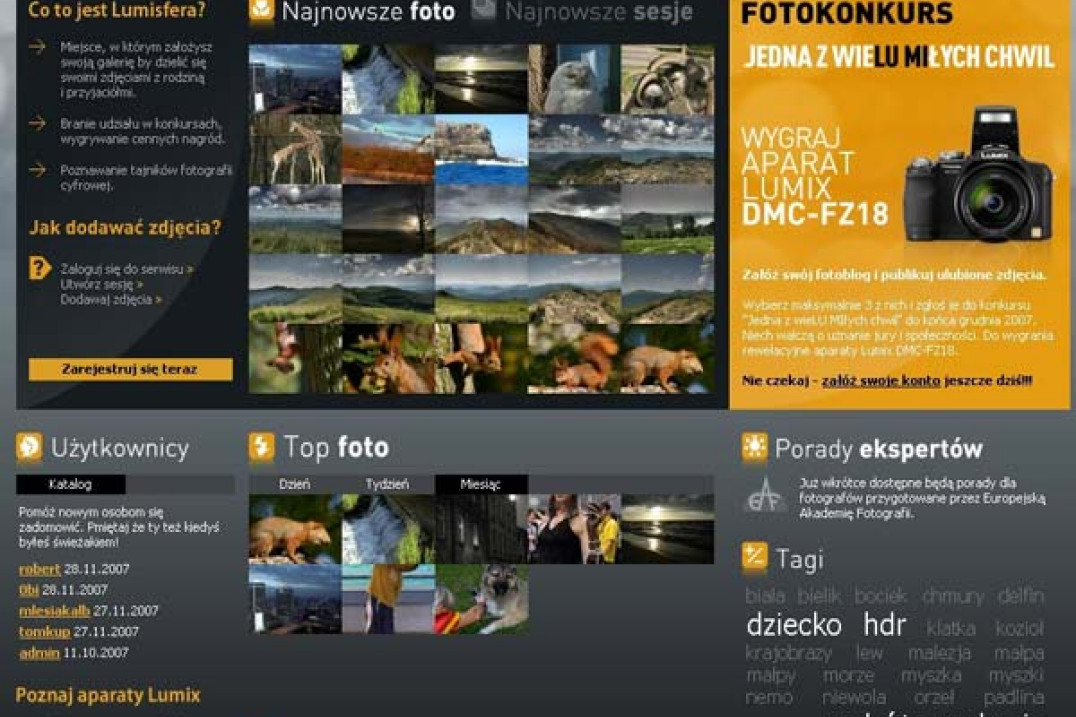 Lumisfera.pl - serwis społecznościowy Panasonic