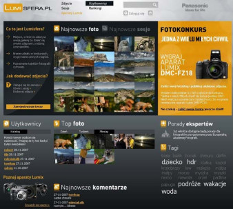 Lumisfera.pl - serwis społecznościowy Panasonic