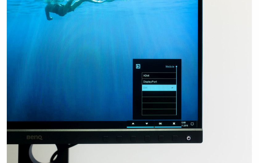 Menu monitora BenQ SW240