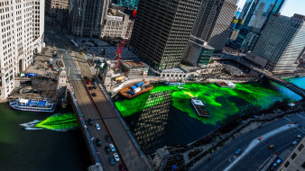 Zielone Chicago, czyli dzień św. Patryka na filmie poklatkowym 4K