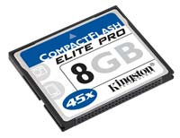 Kingston CompactFlash Elite Pro - teraz 8 GB