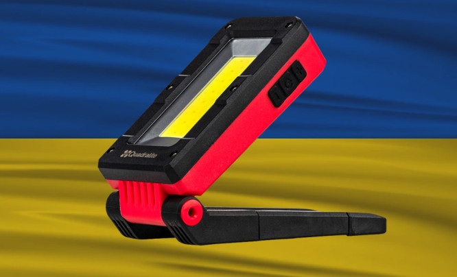 Światło dla Ukrainy - Quadralite przekaże 500 latarek dla walczących o Ukrainę