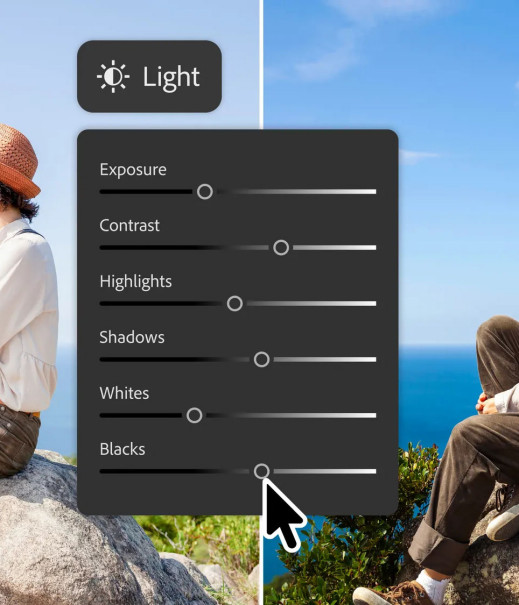 Photoshop otrzymuje suwaki ekspozycji i nowy tryb pracy AI. Jeszcze łatwiejszy start dla początkujących