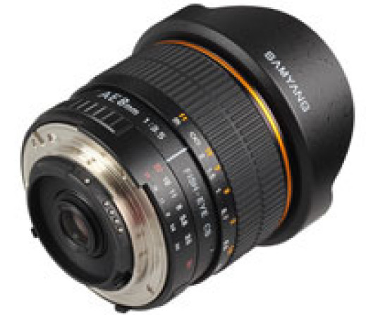 Samyang AE 8 mm f/3,5 Aspherical IF MC Fish-eye CS - dla Nikona, z mikroprocesorem
