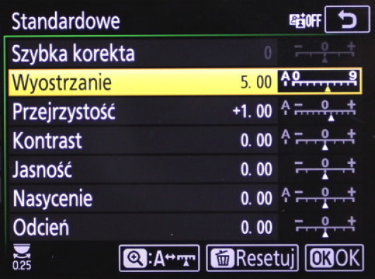 menu Picture Control 2.0