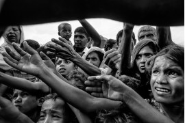 fot. Mushafiqul Alam, z cyklu "The Great Exodus: People With No Land", druga nagroda w konkursie PX3 Prix de la Photographie, Paris 2018