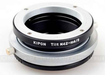 Adaptery tilt Kipon do Mikro Cztery Trzecie i Sony NEX