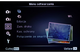 Standardowe menu aparatu Olympus Pen-F