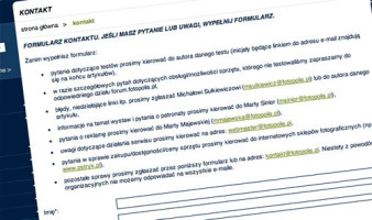 Maile z pytaniami do redakcji fotopolis.pl