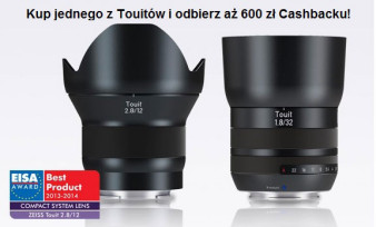 Cashback na obiektywy Zeiss Touit