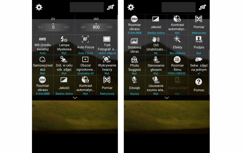 Samsung Galaxy K Zoom - menu