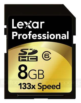 Lexar 8GB SDHC - większa pojemność we wszystkich seriach