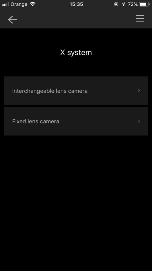 Fujifilm X-T30 - parowanie aparatu ze smartfonem