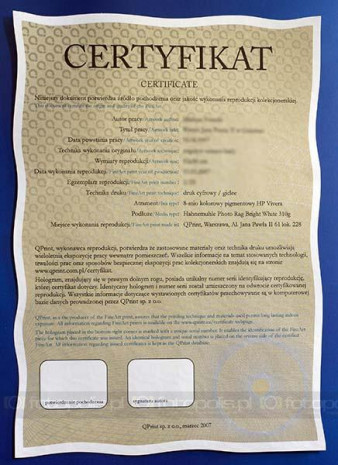 Certyfikat QPrint - trwałość na lata