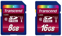 Transcend Class 10 SDHC 8 i 16 GB