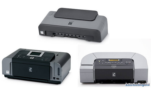 Trzy drukarki Canon PIXMA - iP6700D, iP6310D, iP1700