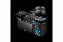 Sony A6300 - grafika ukazująca przyciski funkcyjne