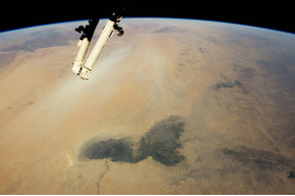 fot. nasa.gov | Jezioro Chad, Sahara