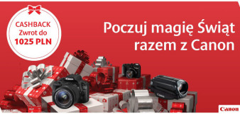 Canon CashBack - świąteczna promocja