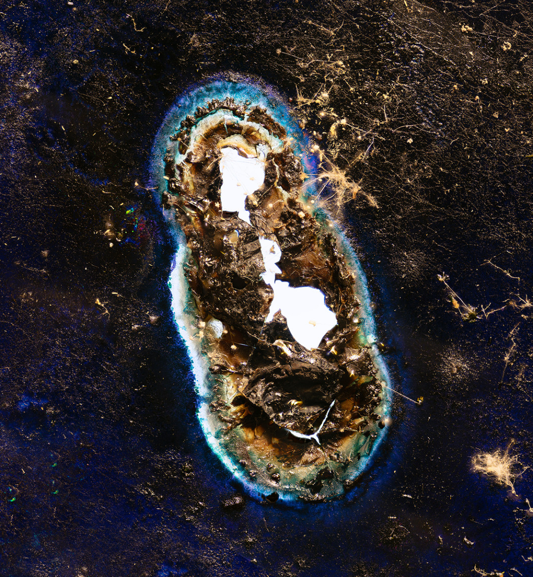 Fot. Paweł Wawrzyniak, z serii "reverse Astronomy", 3. miejsce w profesjonalnej kategorii Experimental / Fine Art Photography Awards 2026<br></br>W moim projekcie staram się zgłębić ideę konstruowania alternatywnego kosmosu za pomocą analogowych procesów fotograficznych. Inspirując się zdjęciami głębokiego nieba wykonywanymi przy użyciu zaawansowanych teleskopów astronomicznych, próbuję zasymulować para-naukowy akt obserwacji, kierując obiektyw aparatu bezpośrednio w stronę słońca.<br></br>
Ten gest umieszcza sam proces tworzenia obrazu na granicy między kreacją a destrukcją. Powstałe, uszkodzone przez światło kadry przypominają kosmiczne pejzaże, choć rodzą się z działania, które jednocześnie zagraża samemu medium.