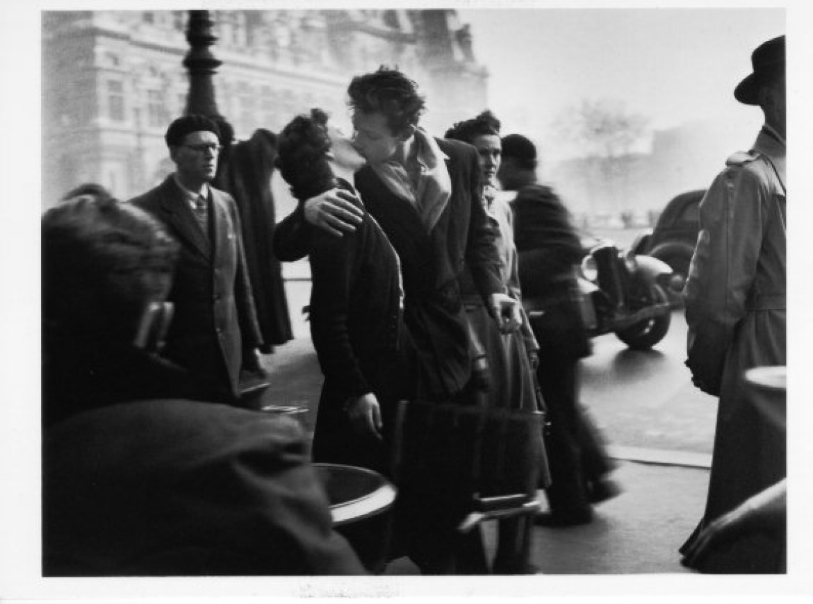 Pocałunek przed ratuszem, Paryż 1950